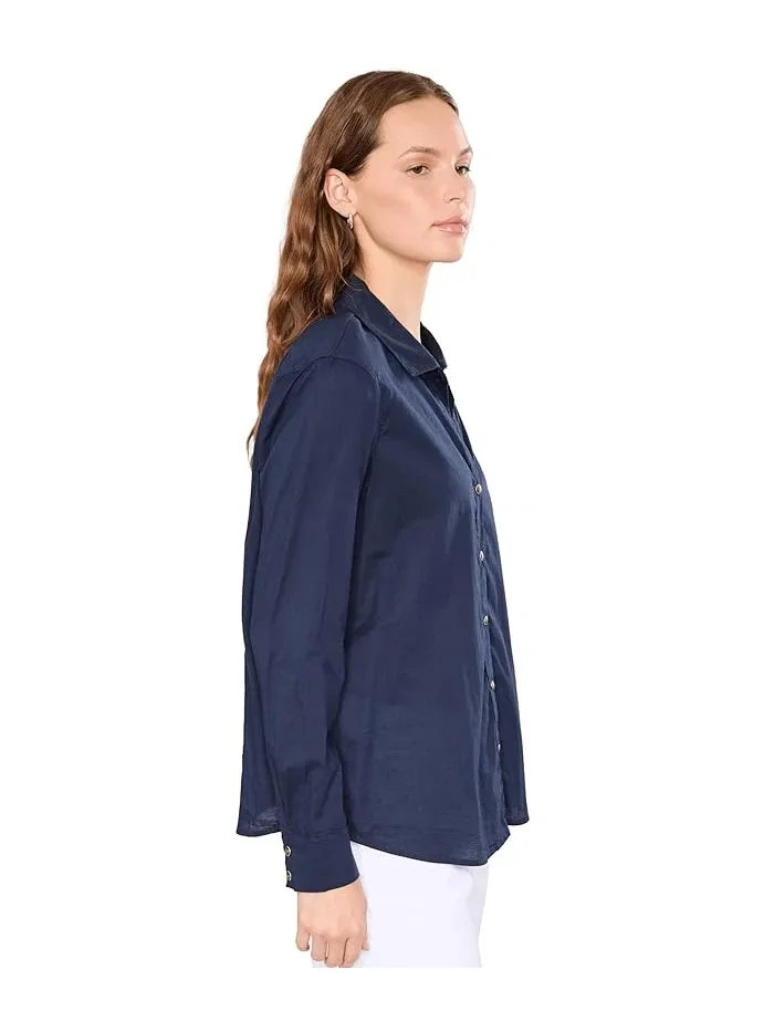 Рубашка хлопковая Core Cotton Shirt NIC+ZOE — 3
