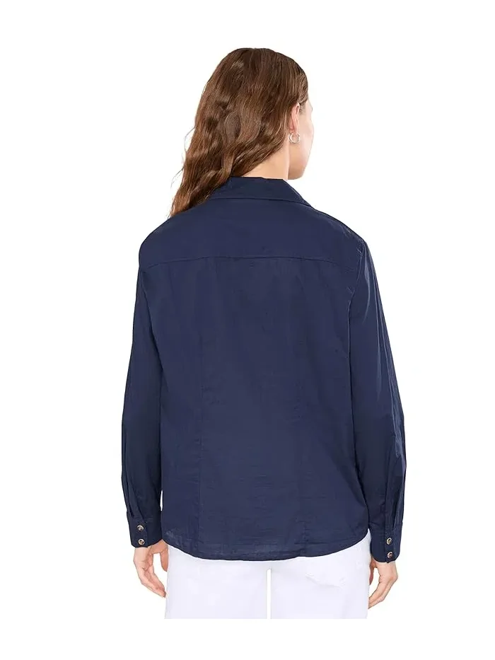 Рубашка хлопковая Core Cotton Shirt NIC+ZOE — 4