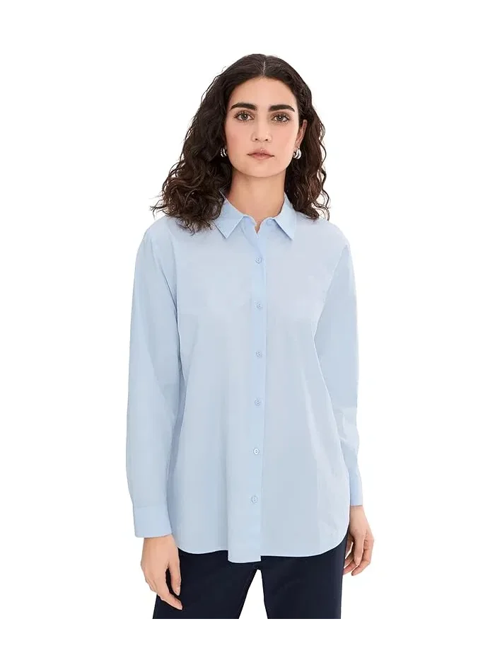 Рубашка из органического хлопка Classic Collar Long Shirt Eileen Fisher — 1