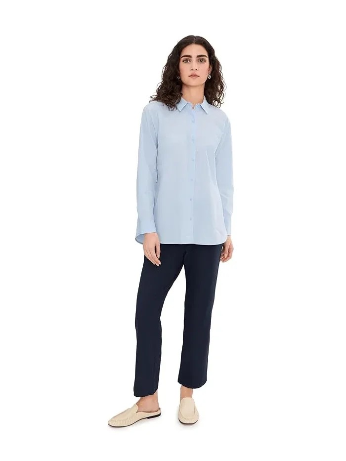 Рубашка из органического хлопка Classic Collar Long Shirt Eileen Fisher — 2