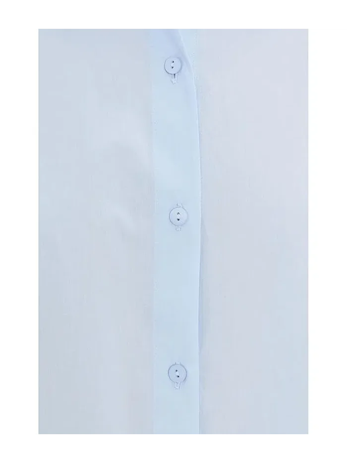 Рубашка из органического хлопка Classic Collar Long Shirt Eileen Fisher — 5