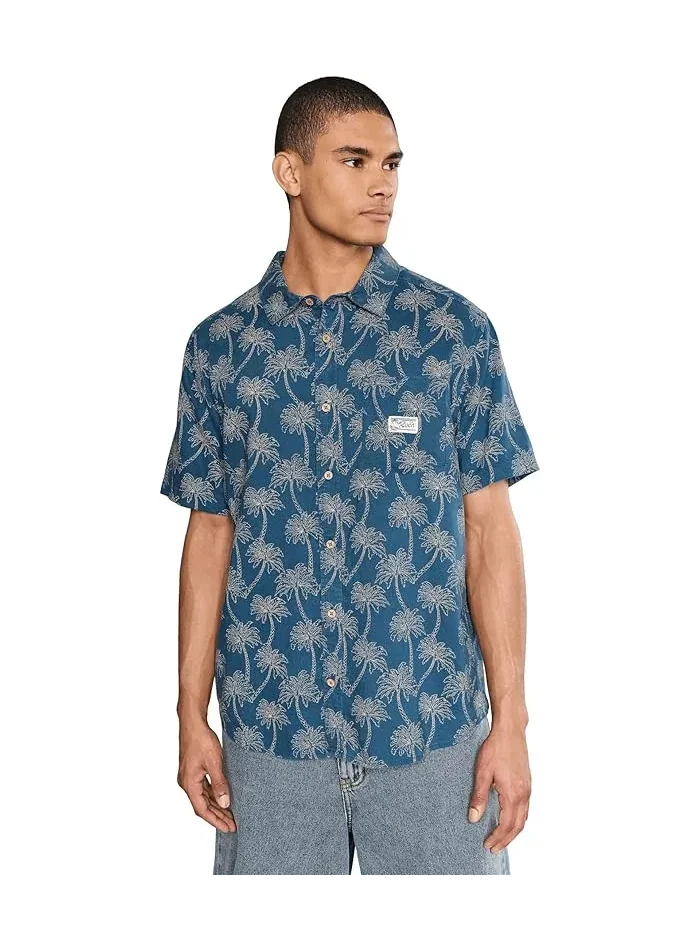 Рубашка с коротким рукавом полосатая Exotica RVCA — 1