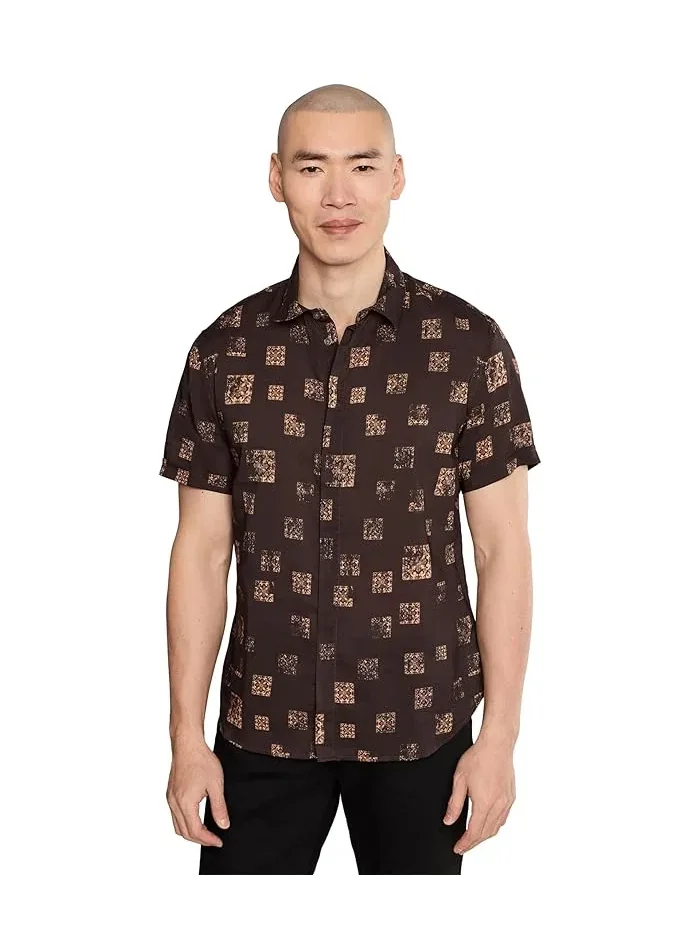 Рубашка с принтом Loren W690S26 John Varvatos — 1
