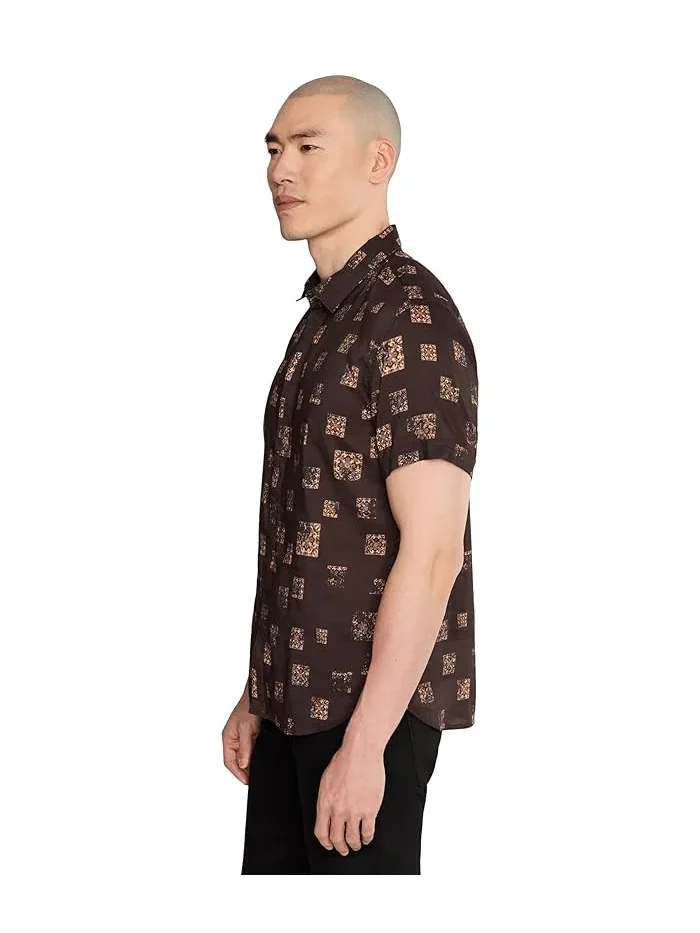 Рубашка с принтом Loren W690S26 John Varvatos — 3