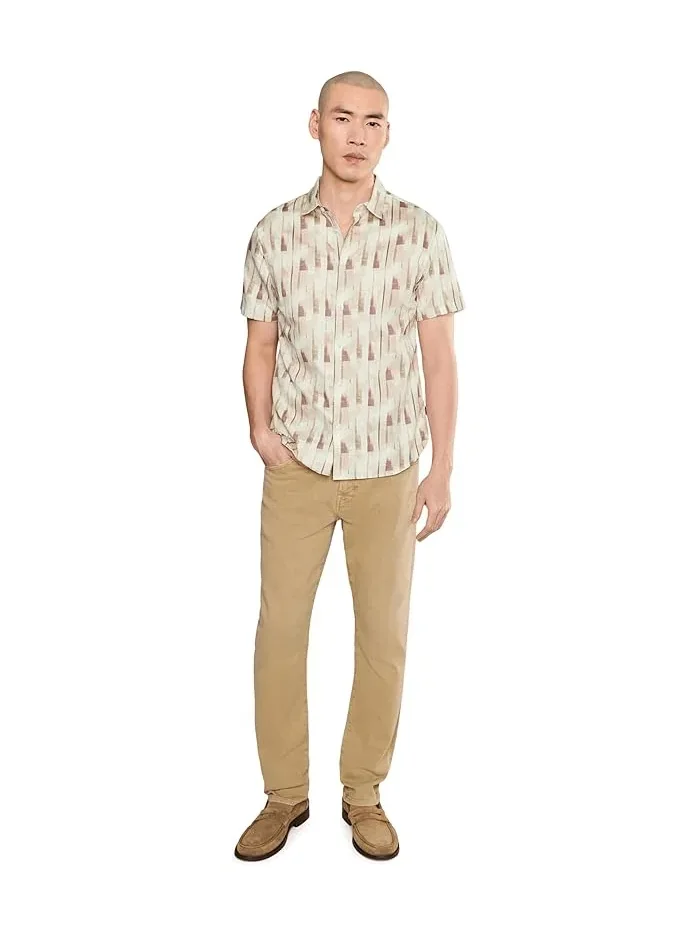 Рубашка с принтом Sean Short Sleeve French Placket Shirt John Varvatos — 2
