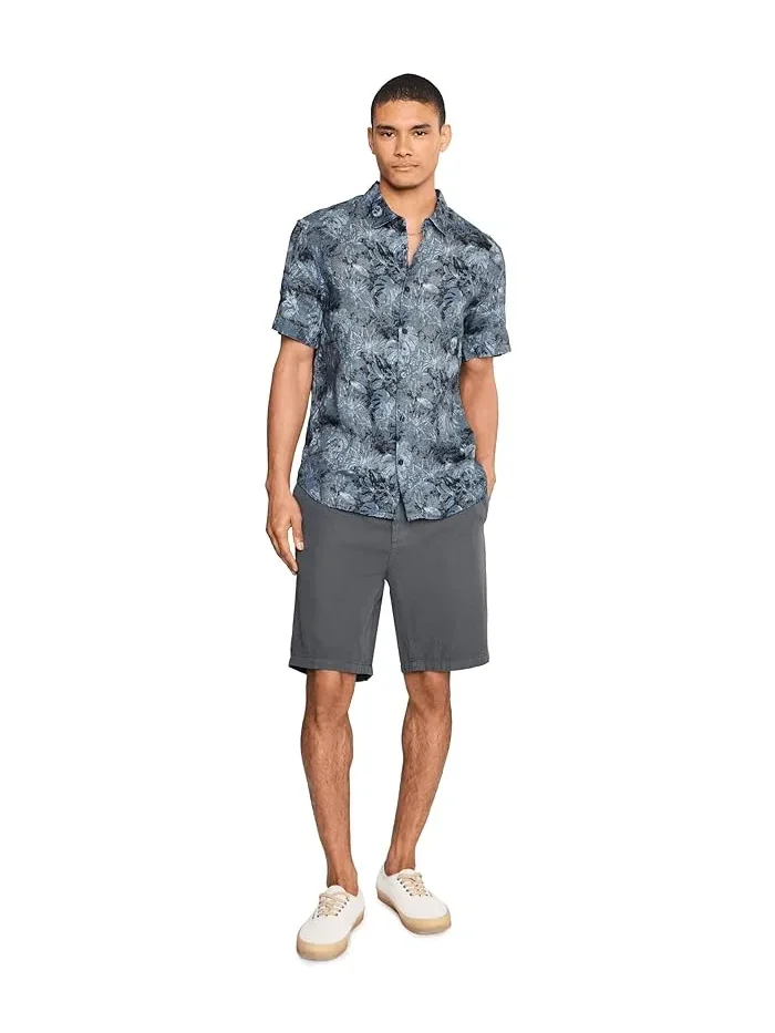 Рубашка с принтом Sean Short Sleeve French Placket Shirt John Varvatos — 2