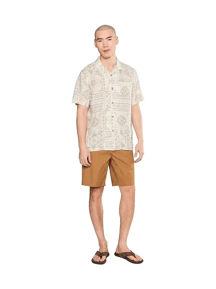 Рубашка повседневная Aloha Linen Camp Shirt Short Sleeve Pendleton, Laurel Grove Ecru — 2