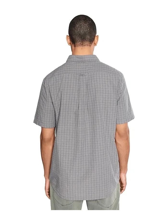 Рубашка с коротким рукавом микроплед Brewster Volcom — 4
