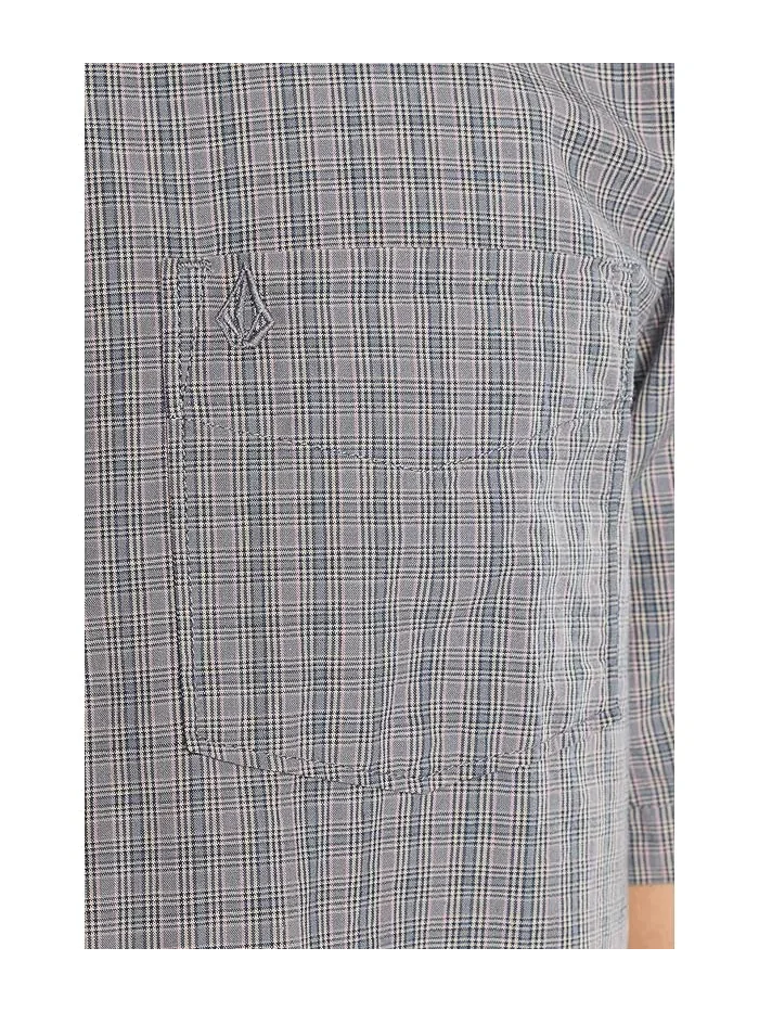 Рубашка с коротким рукавом микроплед Brewster Volcom — 5