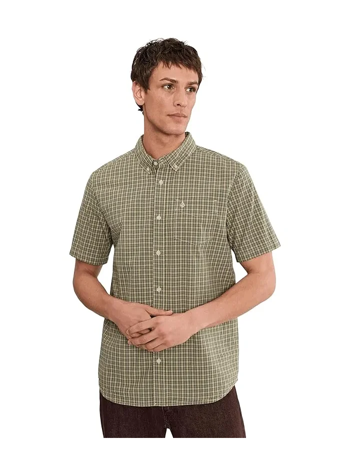 Рубашка с коротким рукавом микроплед Brewster Volcom — 1