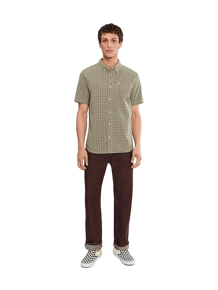 Рубашка с коротким рукавом микроплед Brewster Volcom — 2