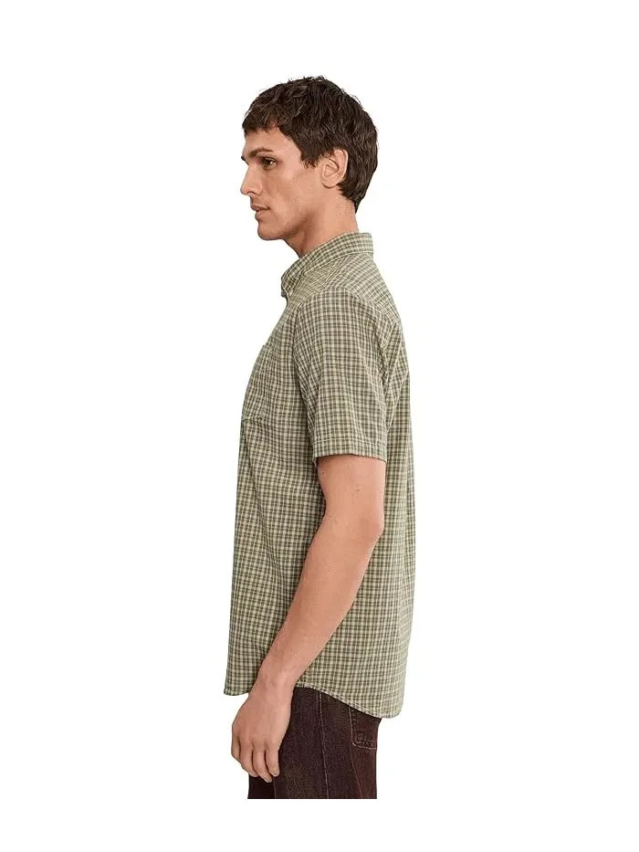 Рубашка с коротким рукавом микроплед Brewster Volcom — 3