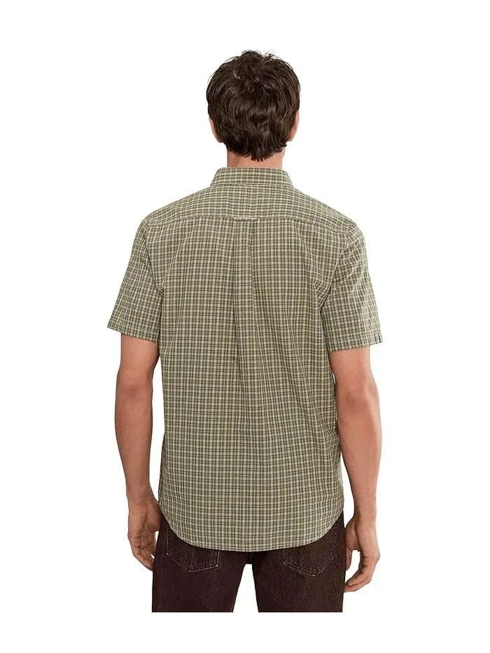 Рубашка с коротким рукавом микроплед Brewster Volcom — 4