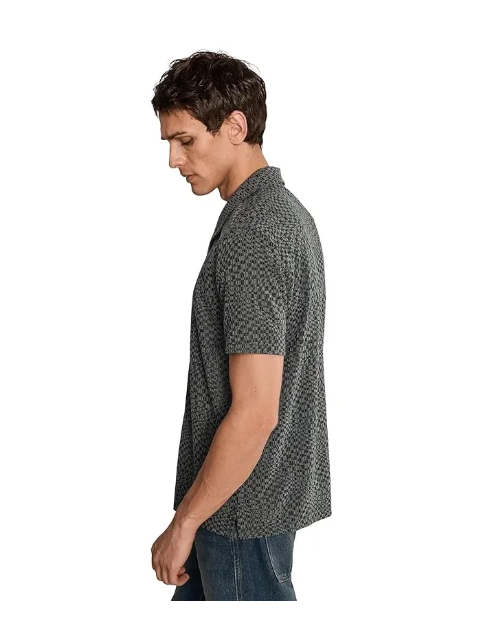 Рубашка с воротником-стойкой Cillian Camp Collar John Varvatos — 3