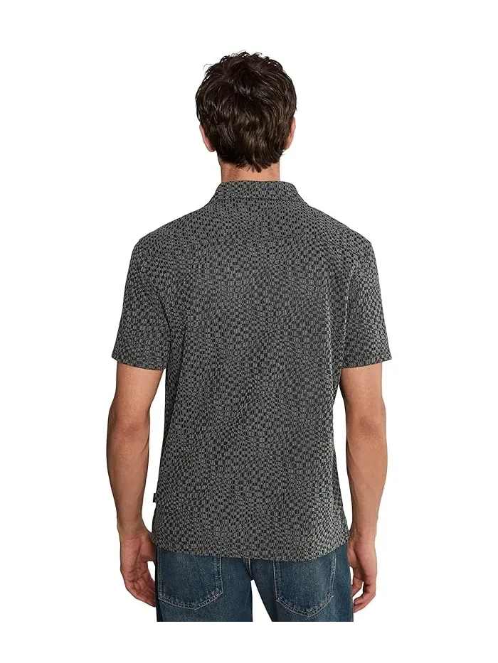 Рубашка с воротником-стойкой Cillian Camp Collar John Varvatos — 4