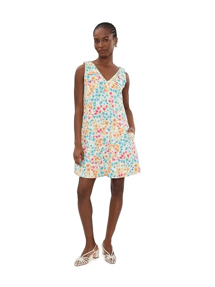 Платье А-силуэта с цветочным принтом Floral Bow Strap A-Line Dress CeCe — 2