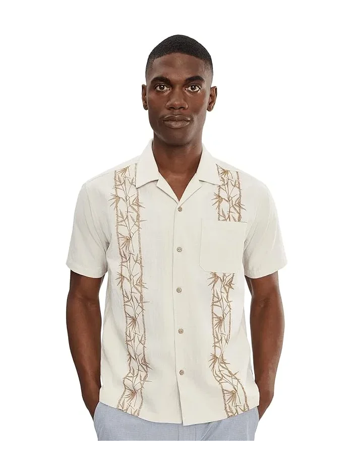 Рубашка с вышивкой Sano Camp Embroidered Short Sleeve Hurley — 1
