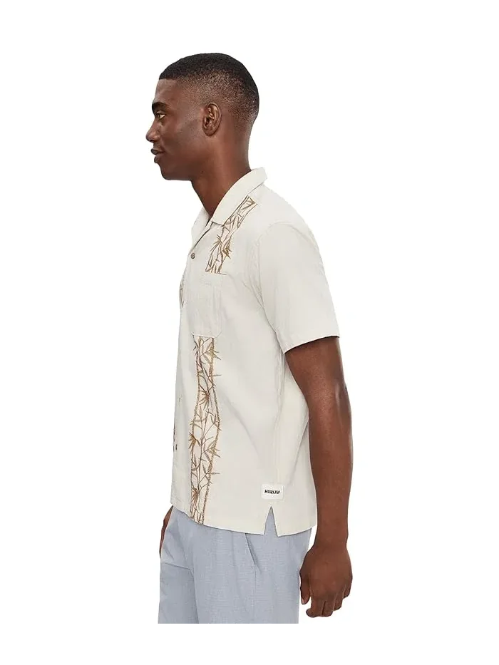 Рубашка с вышивкой Sano Camp Embroidered Short Sleeve Hurley — 3