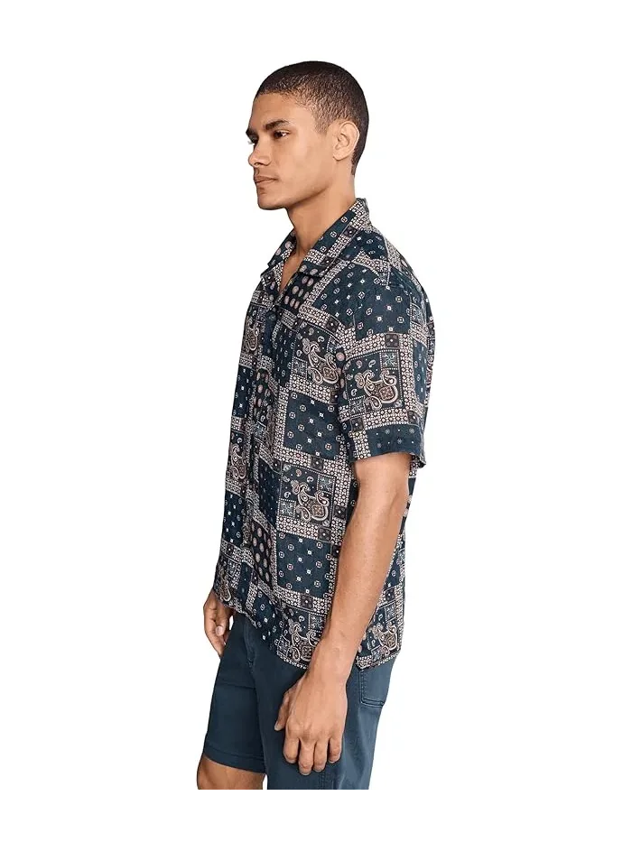 Рубашка с цветочным принтом Dan Camp Collar Shirt John Varvatos — 3