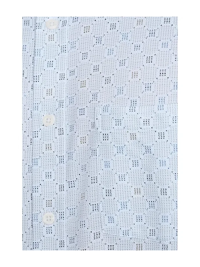 Рубашка с коротким рукавом геометрический  Xc Flex Ascend Johnston & Murphy — 5