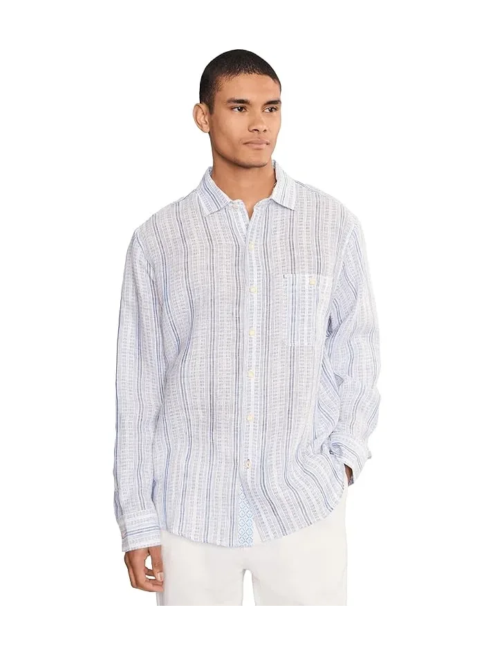 Рубашка с полосками Blue Royal Stripe Tommy Bahama — 1