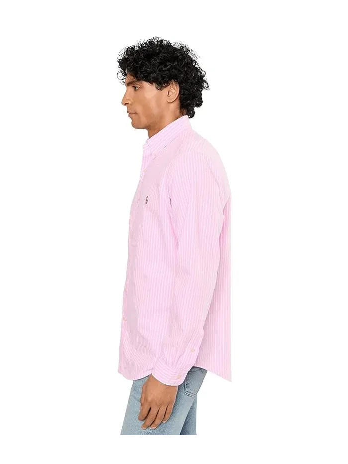 Футболка из сшитой ткани Classic Striped Seersucker Shirt Polo Ralph Lauren — 3