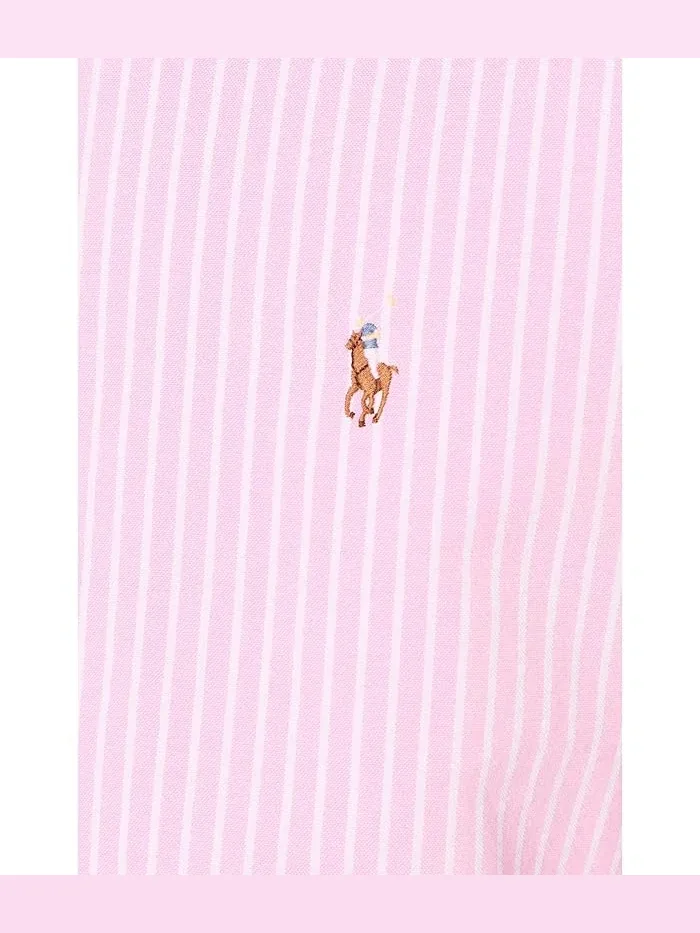 Футболка из сшитой ткани Classic Striped Seersucker Shirt Polo Ralph Lauren — 5