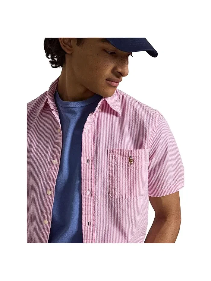 Рубашка Prepster Classic Fit Seersucker Polo Ralph Lauren — 4