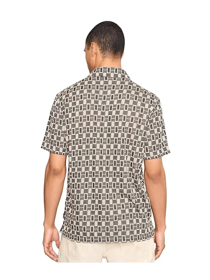 Рубашка с воротником-стойкой Sanford Camp Collar John Varvatos — 4