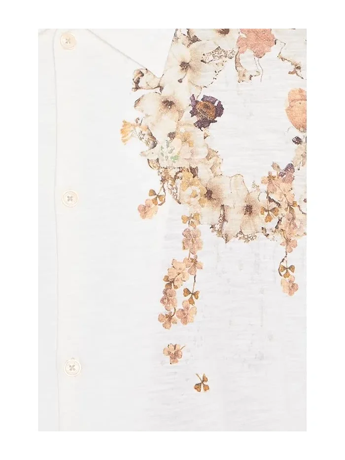 Рубашка с принтом Fleur Lis AllSaints — 5