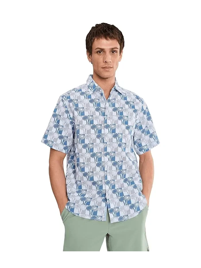 Рубашка с геометрическим принтом Nova Wave Sunnyside Palms Tommy Bahama — 1