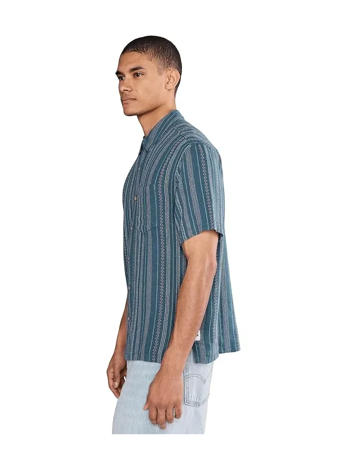 Рубашка с коротким рукавом в полоску Oceanside Hurley — 3
