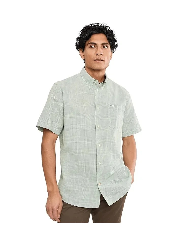 Рубашка Fleming хлопок-лен короткий рукав Barbour — 1