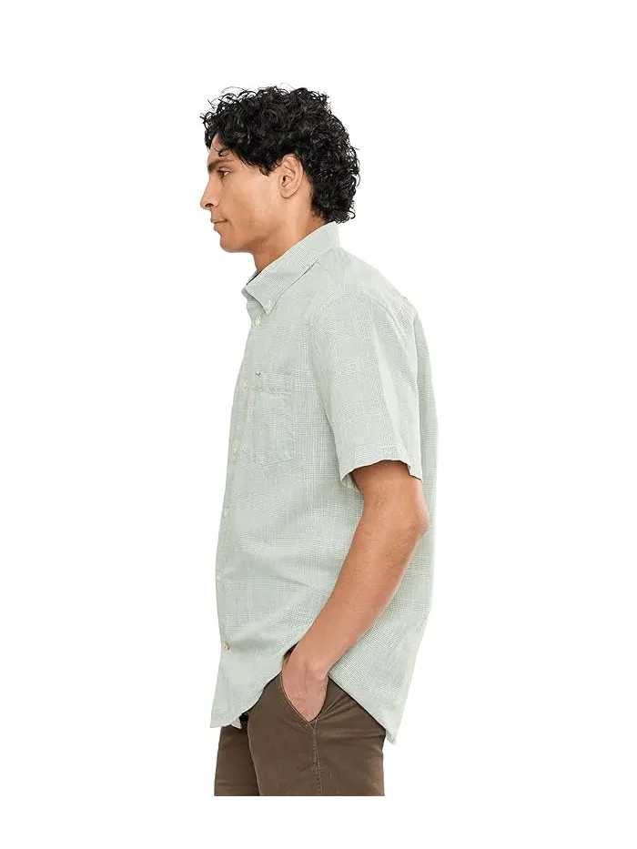 Рубашка Fleming хлопок-лен короткий рукав Barbour — 3