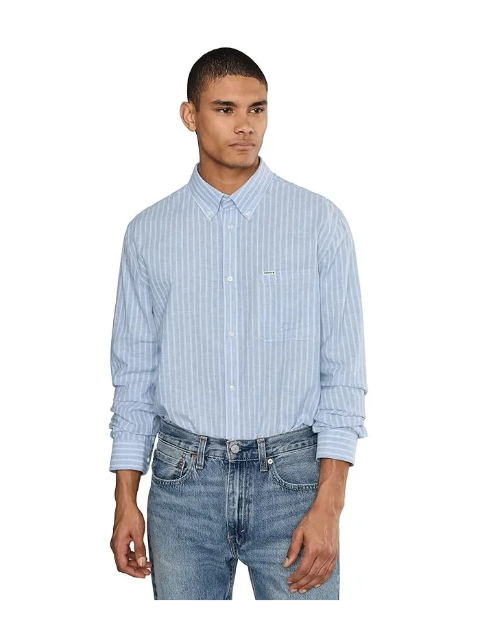 Рубашка приталенная полосатая Nelson Barbour — 1