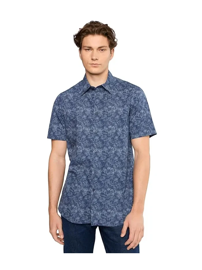 Рубашка с цветочным принтом Flower Pattern Button-Up Armani Exchange — 1