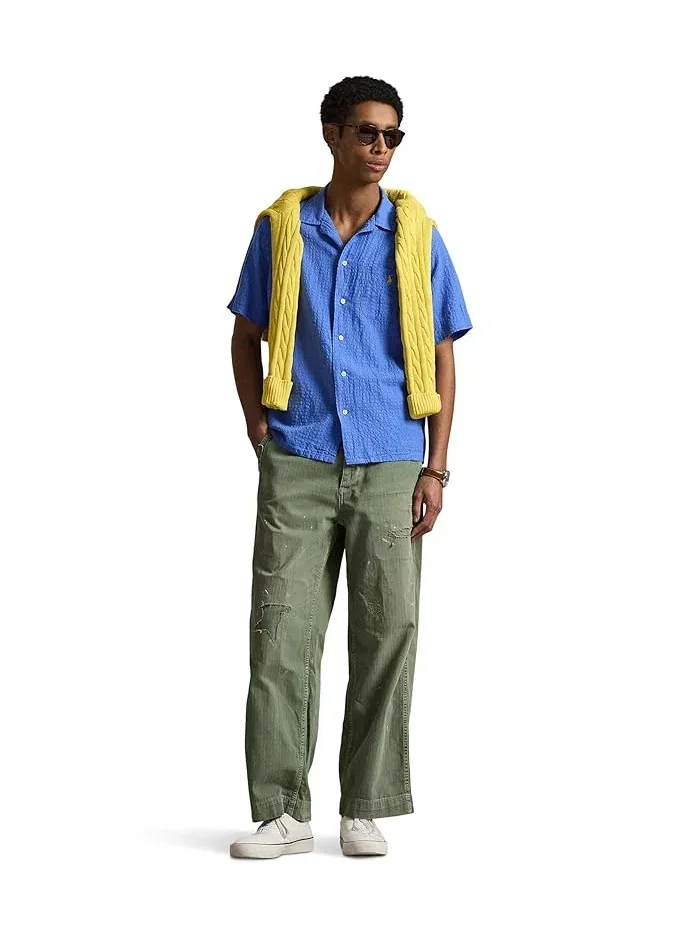 Рубашка Classic Fit из льняной смеси с сирсакером Polo Ralph Lauren — 2