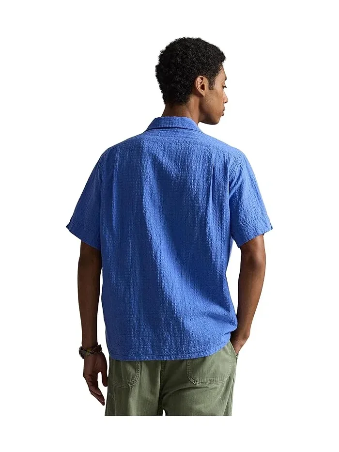 Рубашка Classic Fit из льняной смеси с сирсакером Polo Ralph Lauren — 3