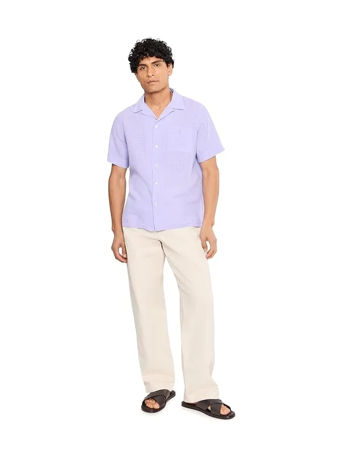 Рубашка льняная Classic Fit Linen-Blend Seersucker Shirt Polo Ralph Lauren — 2