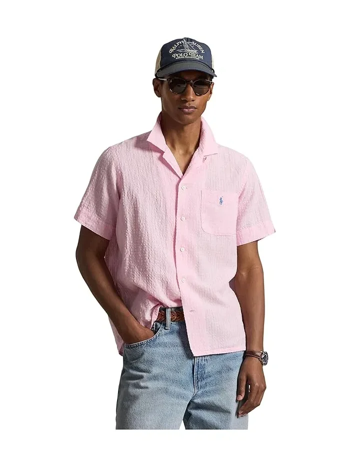 Рубашка из льняной смеси с сирсакером Classic Fit Polo Ralph Lauren — 1