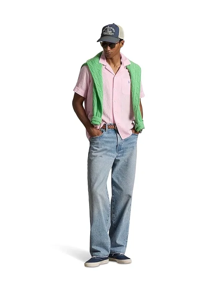 Рубашка из льняной смеси с сирсакером Classic Fit Polo Ralph Lauren — 2