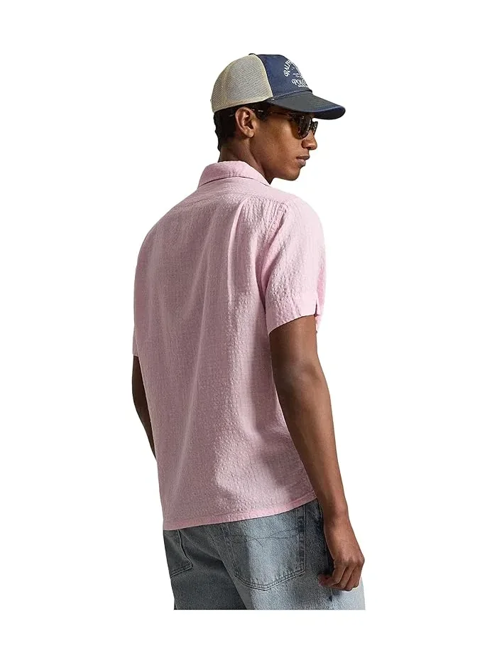 Рубашка из льняной смеси с сирсакером Classic Fit Polo Ralph Lauren — 3