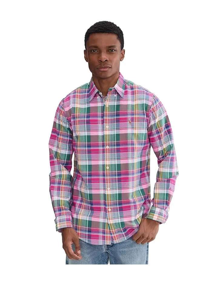 Рубашка Oxford в клетку Classic Fit Plaid Oxford Shirt Polo Ralph Lauren — 1