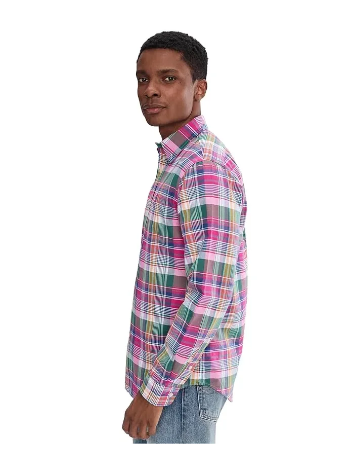 Рубашка Oxford в клетку Classic Fit Plaid Oxford Shirt Polo Ralph Lauren — 3