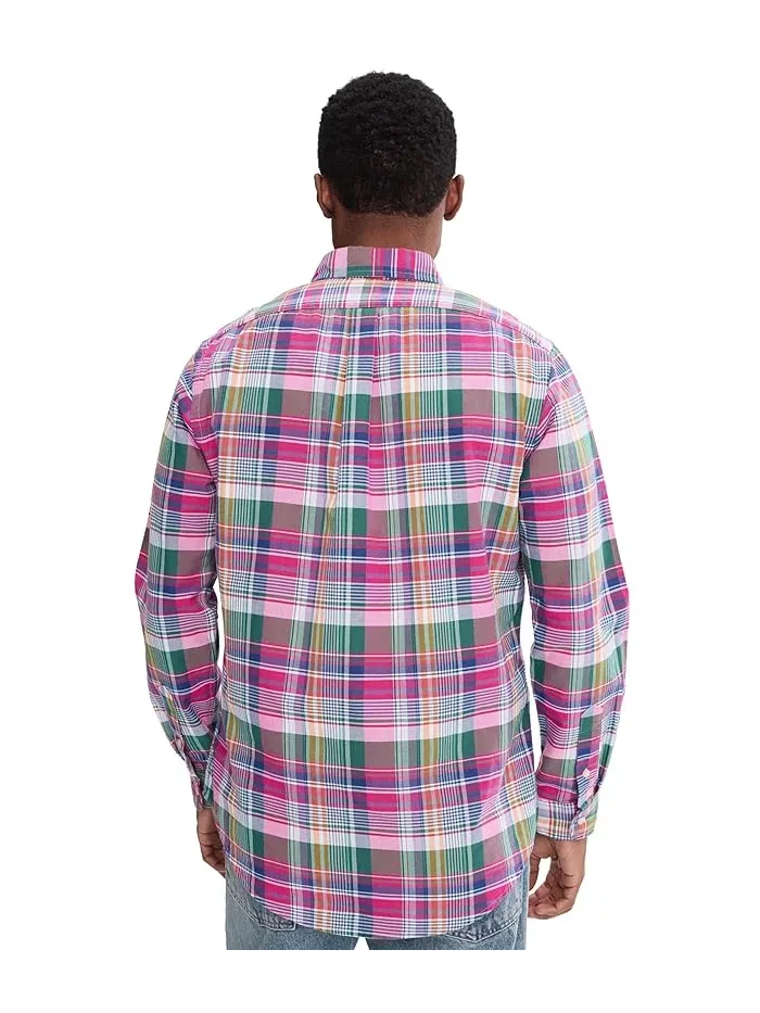 Рубашка Oxford в клетку Classic Fit Plaid Oxford Shirt Polo Ralph Lauren — 4