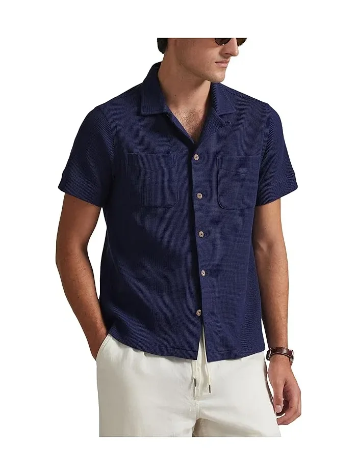 Рубашка кампи с вафельным переплетением хлопок и лен Polo Ralph Lauren — 1