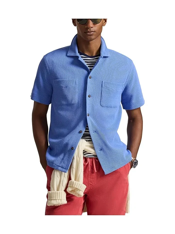 Рубашка Camp waffle-knit cotton linen Polo Ralph Lauren — 1