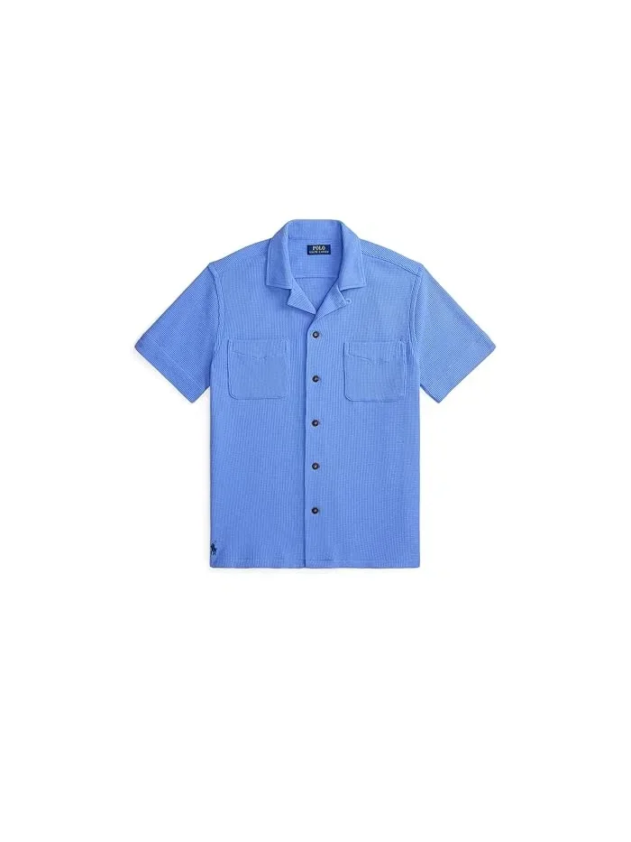 Рубашка Camp waffle-knit cotton linen Polo Ralph Lauren — 5