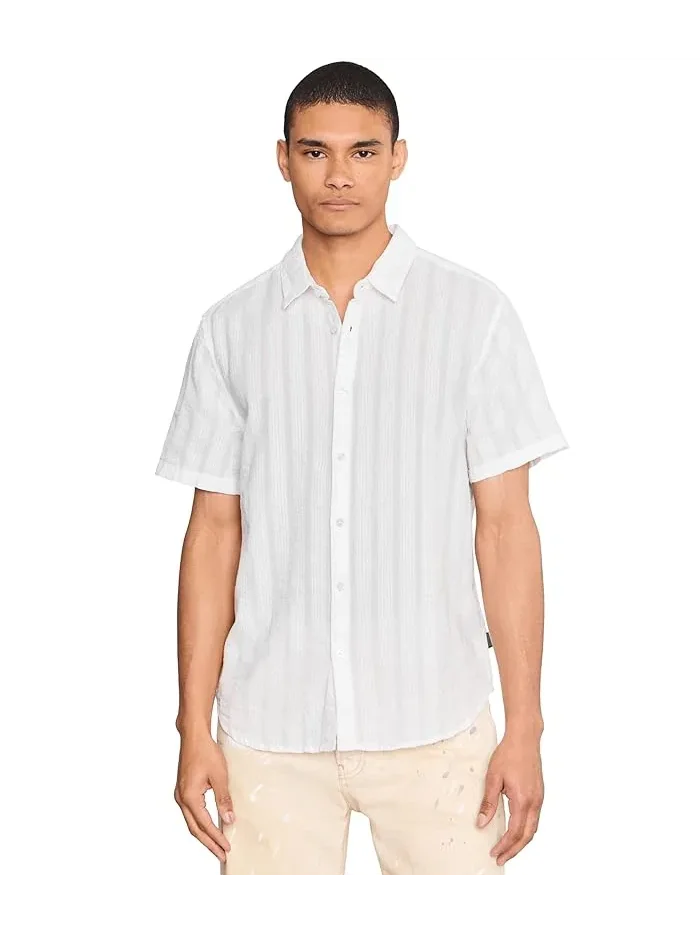 Рубашка с коротким рукавом хлопок Carson John Varvatos — 1