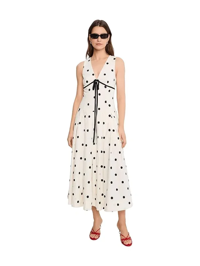 Платье миди с горошком Avec Les Filles, Brushed Polka Dot — 2
